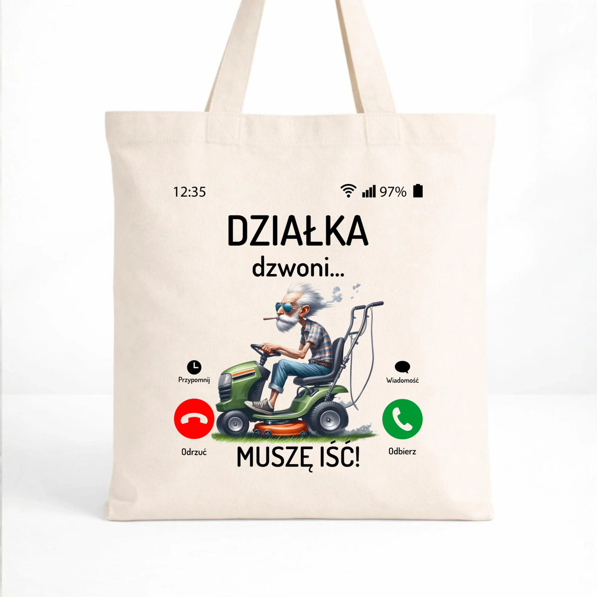 Torba dla dziadka - Działka dzwoni muszę iść D35