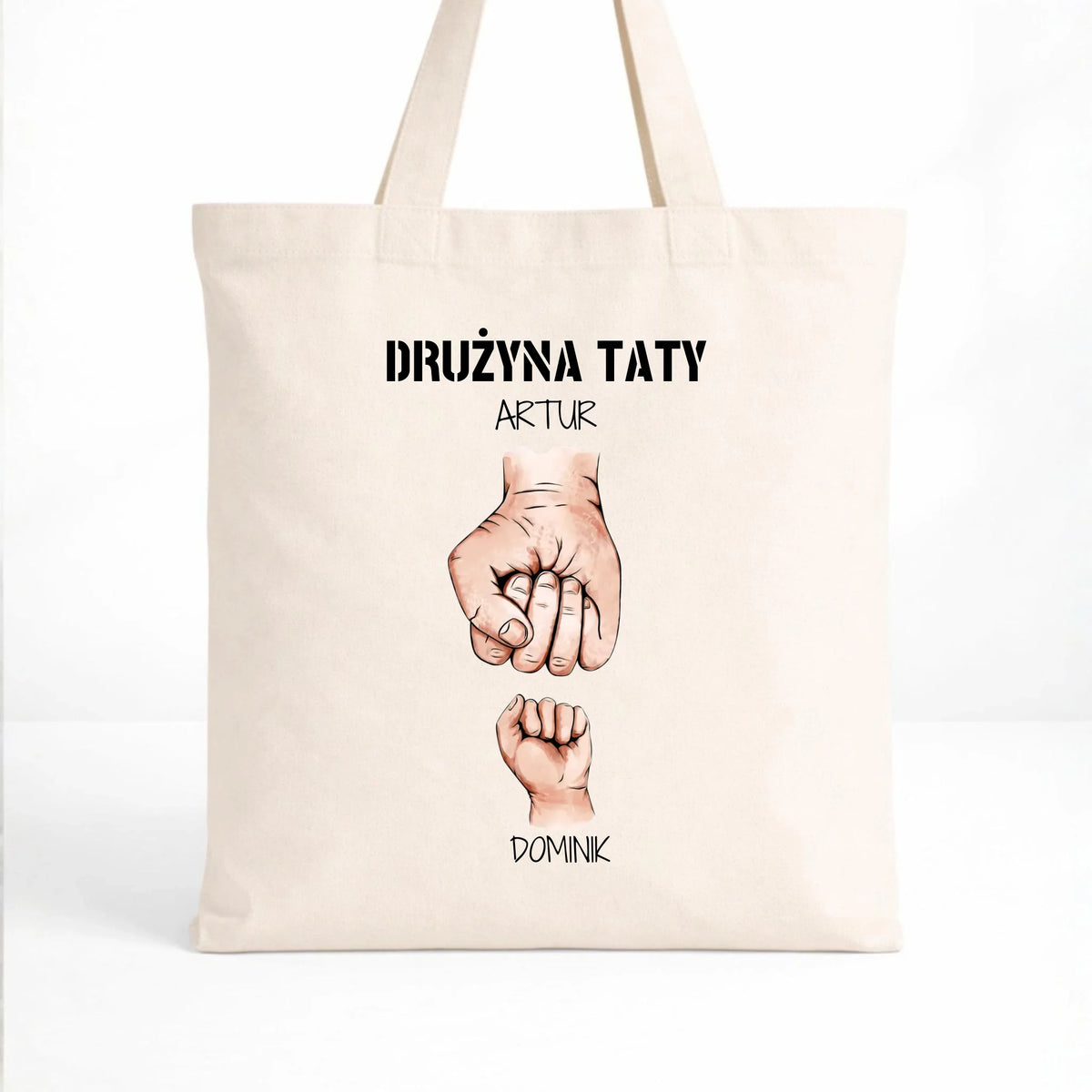 Torba dla taty - Drużyna taty 1-6 imion dzieci - personalizowana DT01
