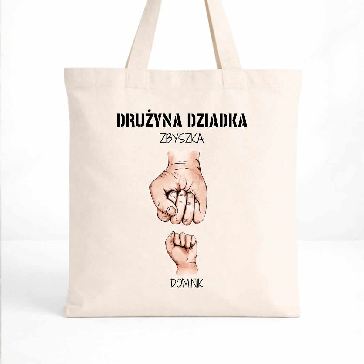 Torba dla dziadka - Drużyna dziadka 1-6 imion wnuków - personalizowana D07