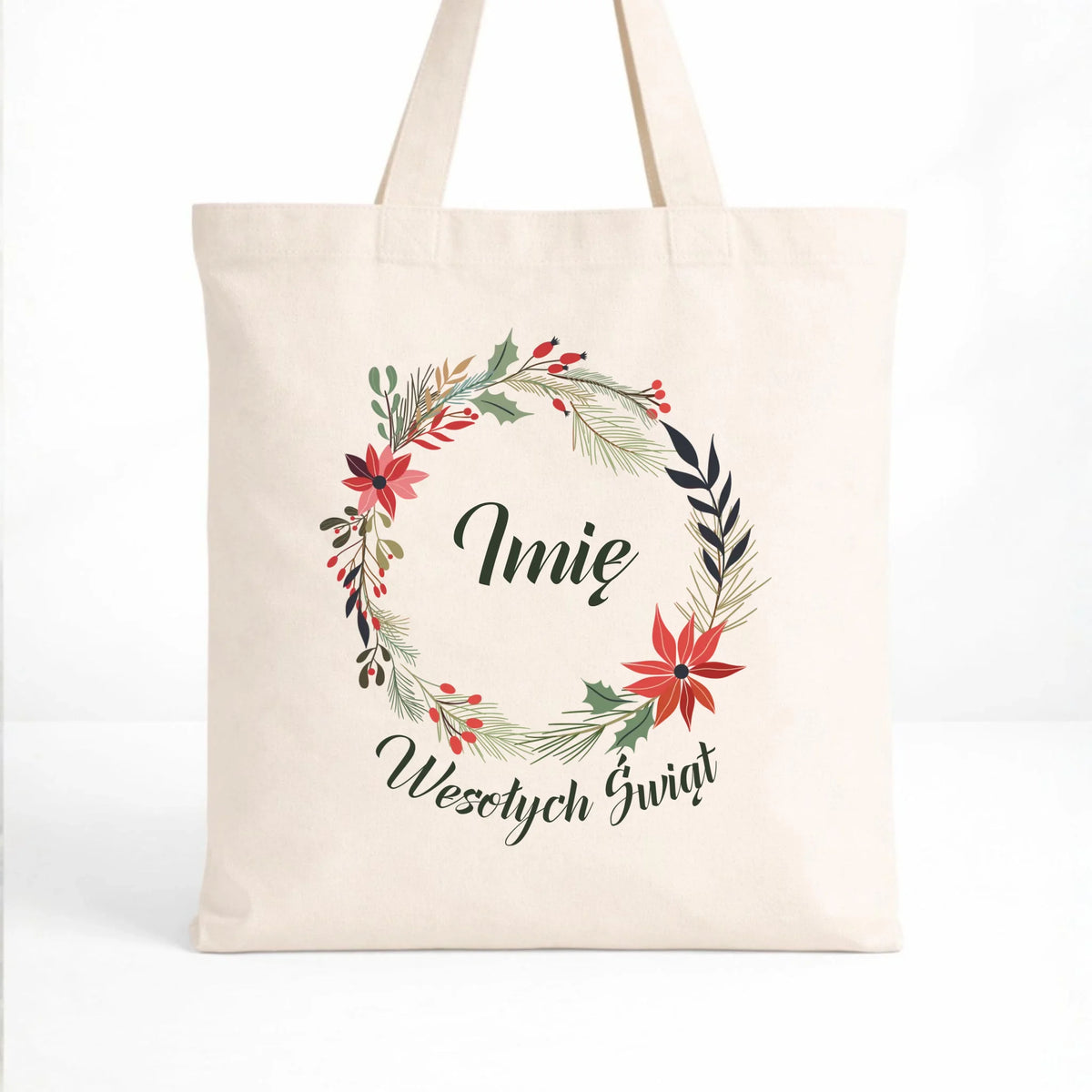 Torba świąteczna - Wesołych Świąt - personalizowana BN19
