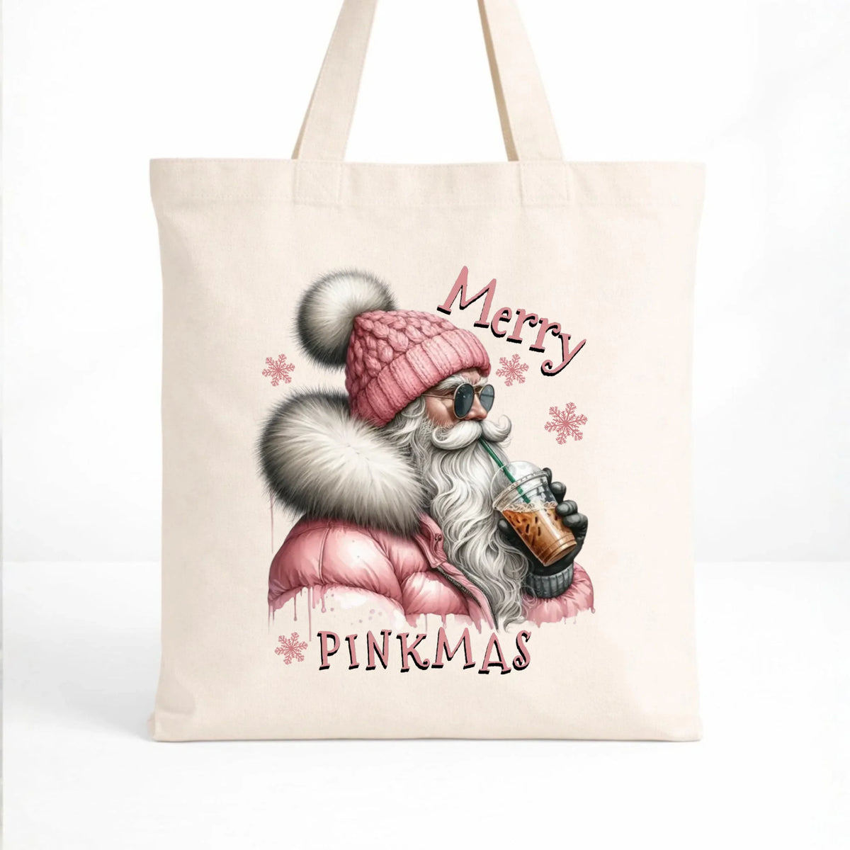 Torba świąteczna - Różowe Święta - Merry pinkmas BN117