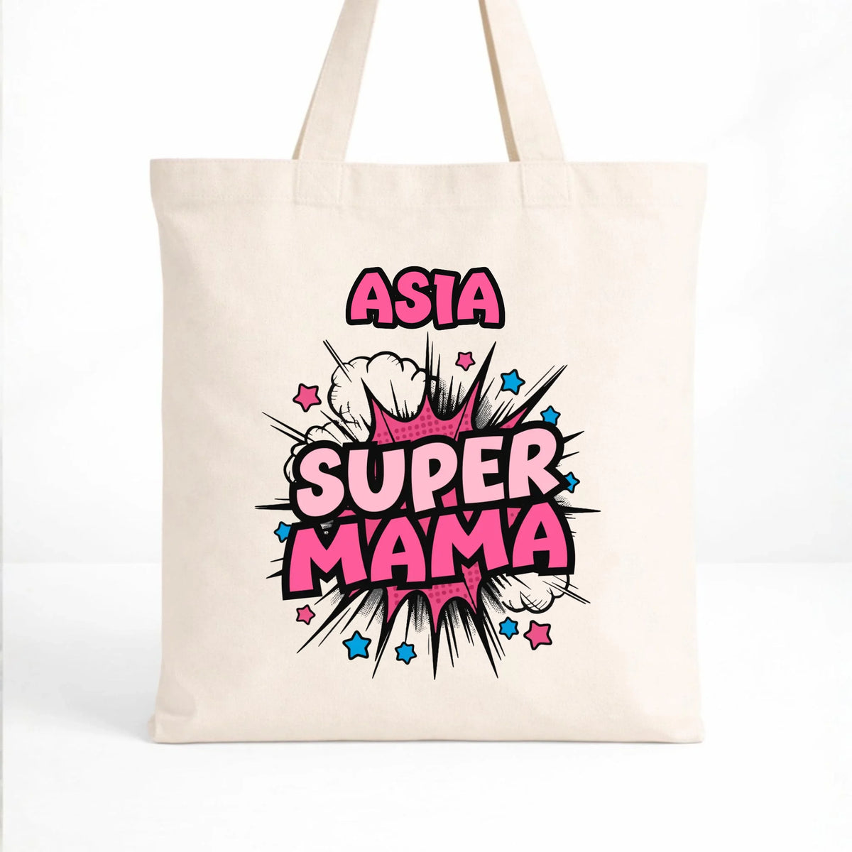 Torba dla mamy z imieniem - Super Mama - personalizowana DM24
