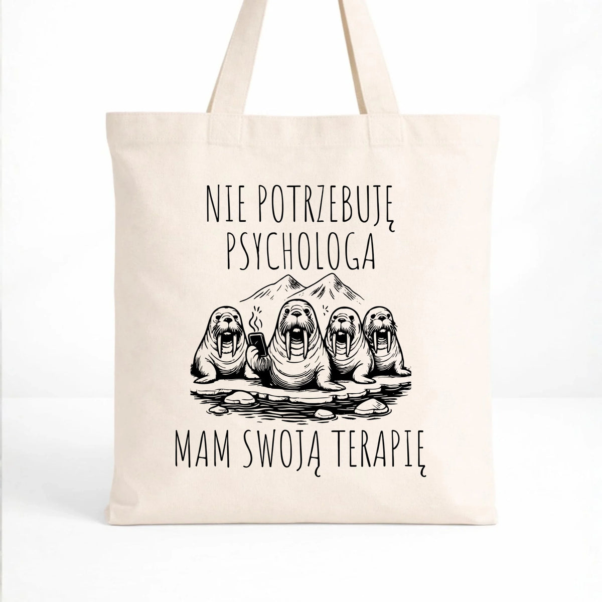 Torba - prezent dla morsa - Nie potrzebuję psychologa HM14