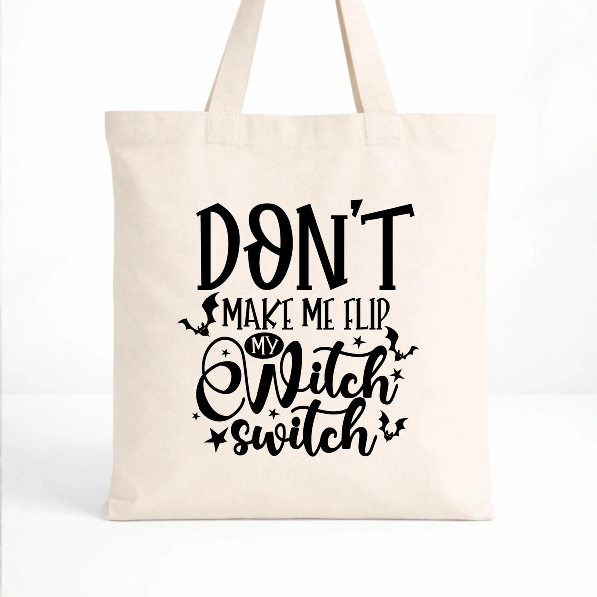 Torba na Halloween - Don't make me flip my witch switch - śmieszna HL11
