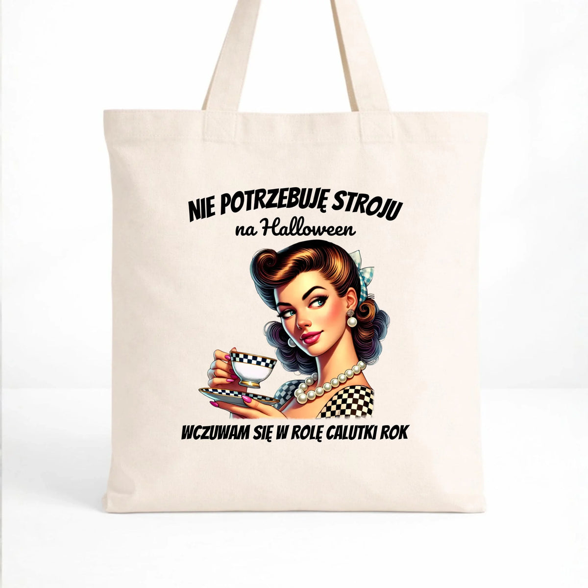 Torba retro pin-up girl – Nie potrzebuję stroju na Halloween HL29