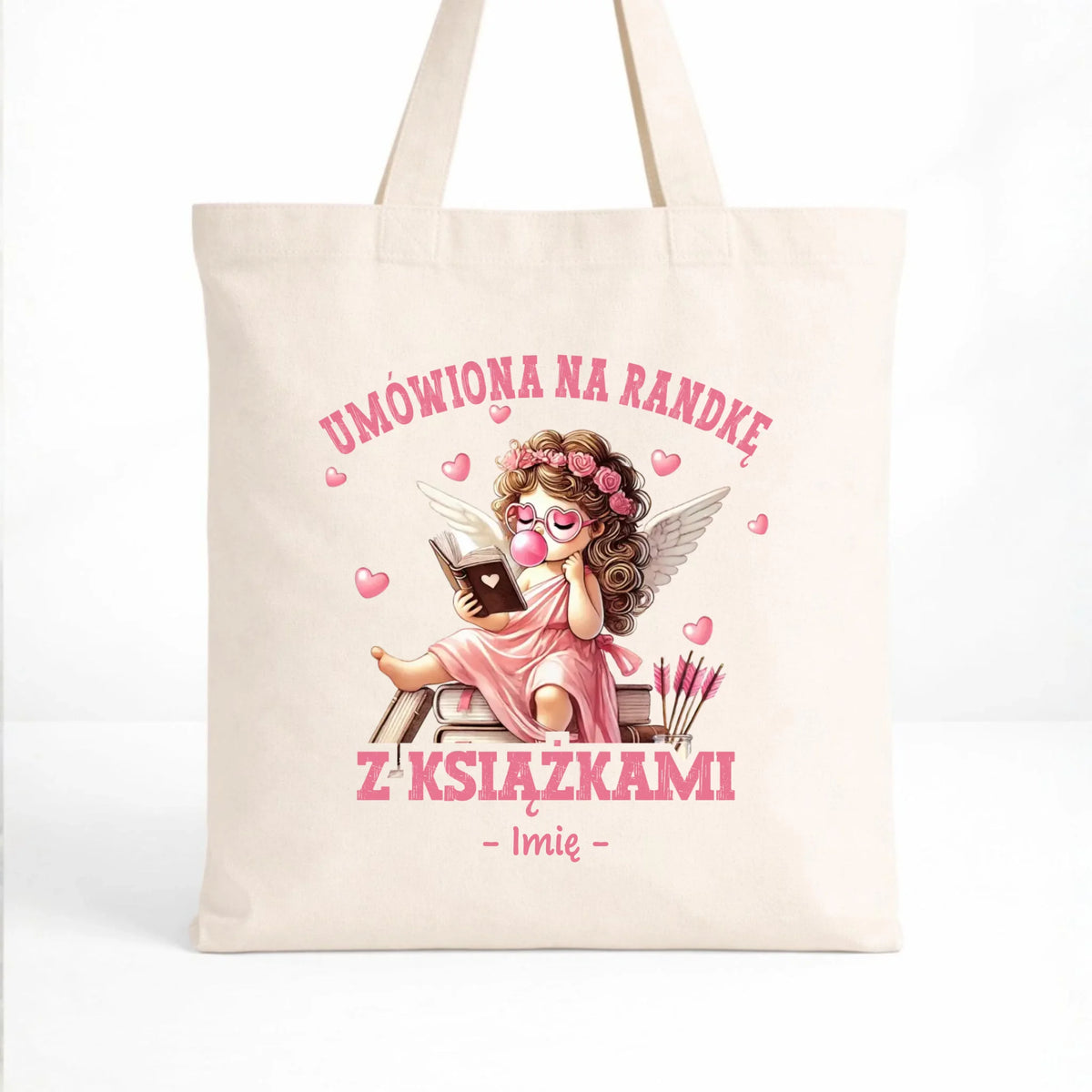 Torba dla czytelniczki – Umówiona na randkę z książkami - personalizowana W19