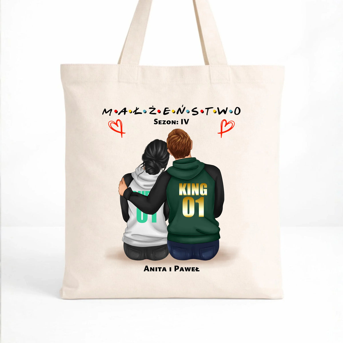 Torba dla par - Małżeństwo Sezon - personalizowana W05