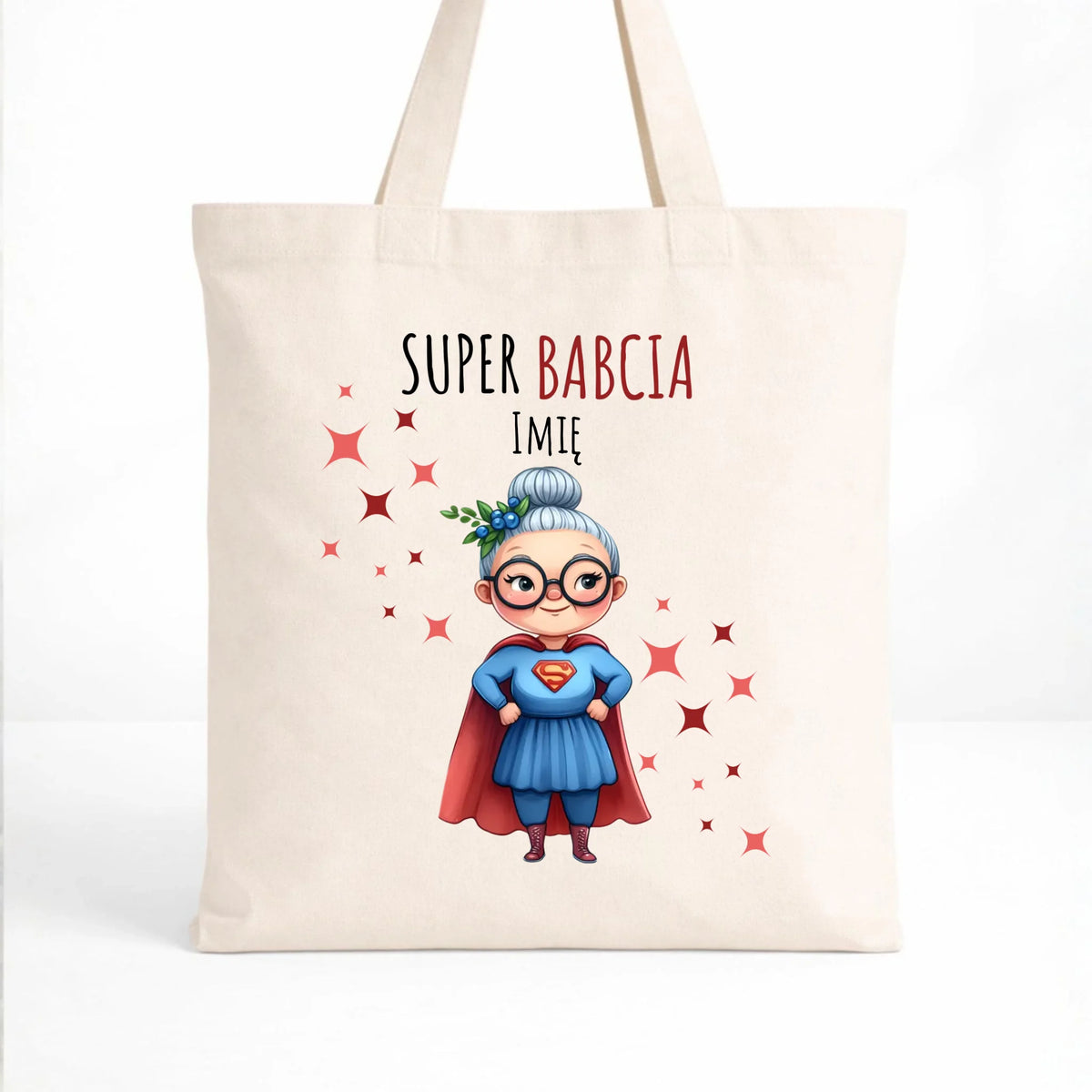 Torba dla babci - Super Babcia - personalizowana B02
