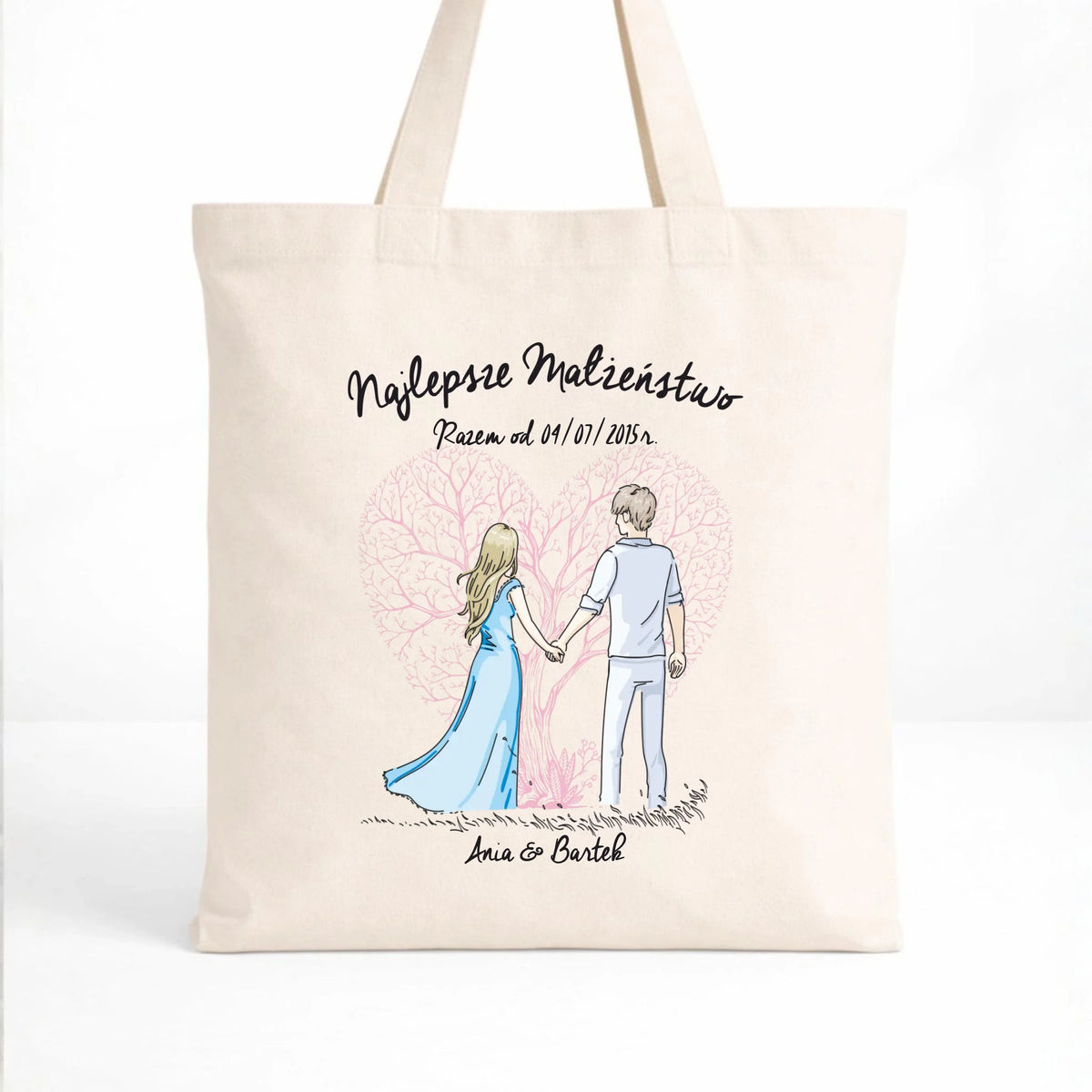Torba dla par - Najlepsze małżeństwo - personalizowana W03