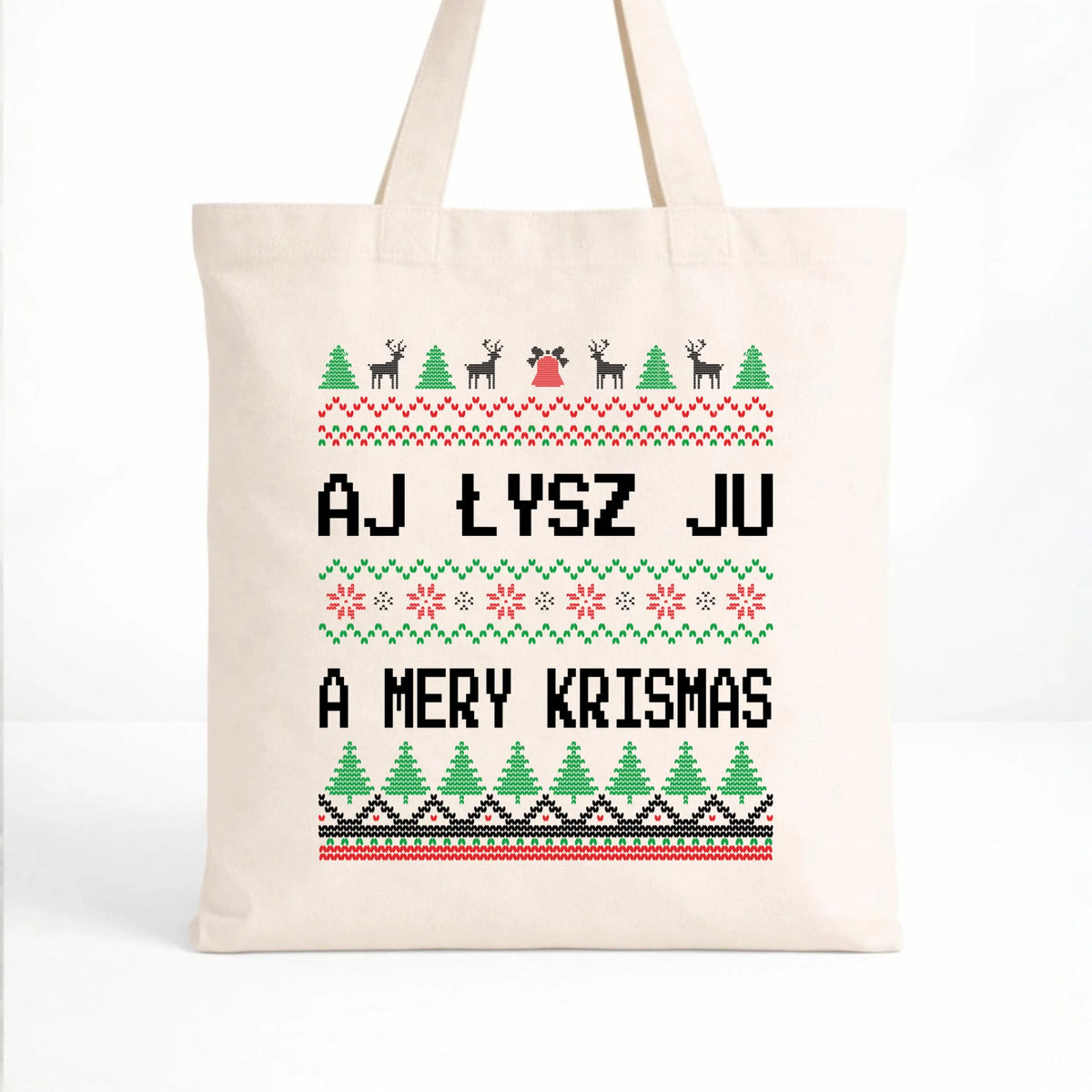 Torba świąteczna - Aj łysz ju a mery krismas BN12