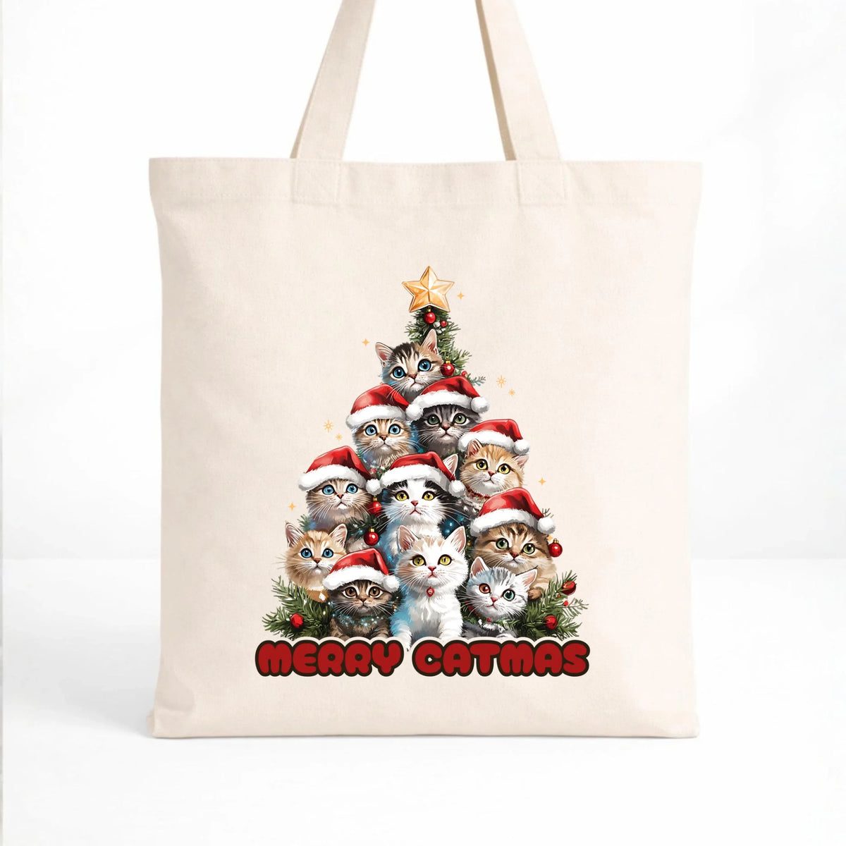 Torba świąteczna - Kocia choinka Merry Catmas BN20