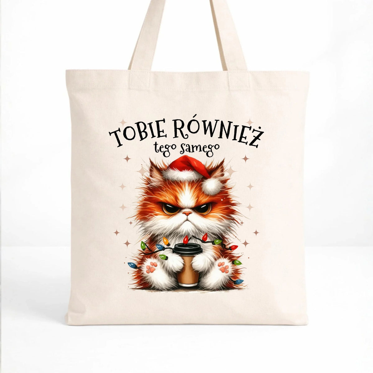 Torba świąteczna - Grumpy Cat Tobie również tego samego BN32