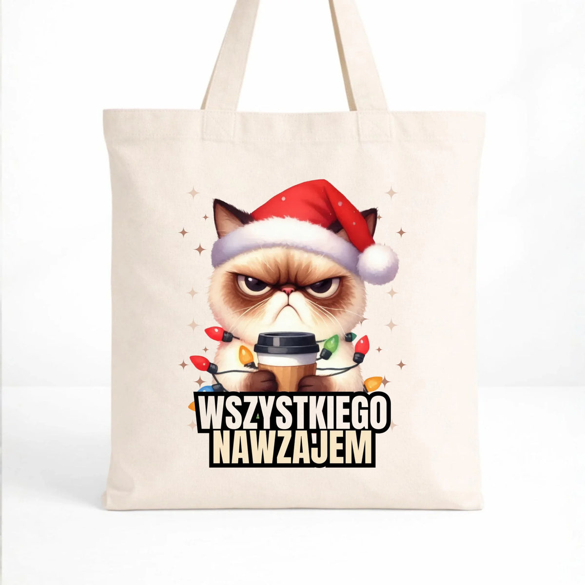 Torba świąteczna - Grumpy Cat Wszystkiego nawzajem BN33