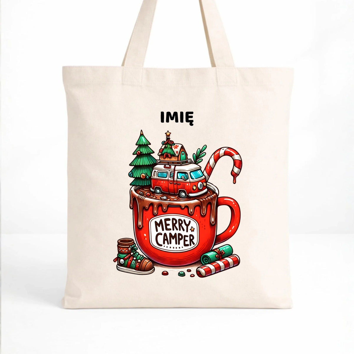 Torba świąteczna - Kamper Merry Camper - personalizowana BN43