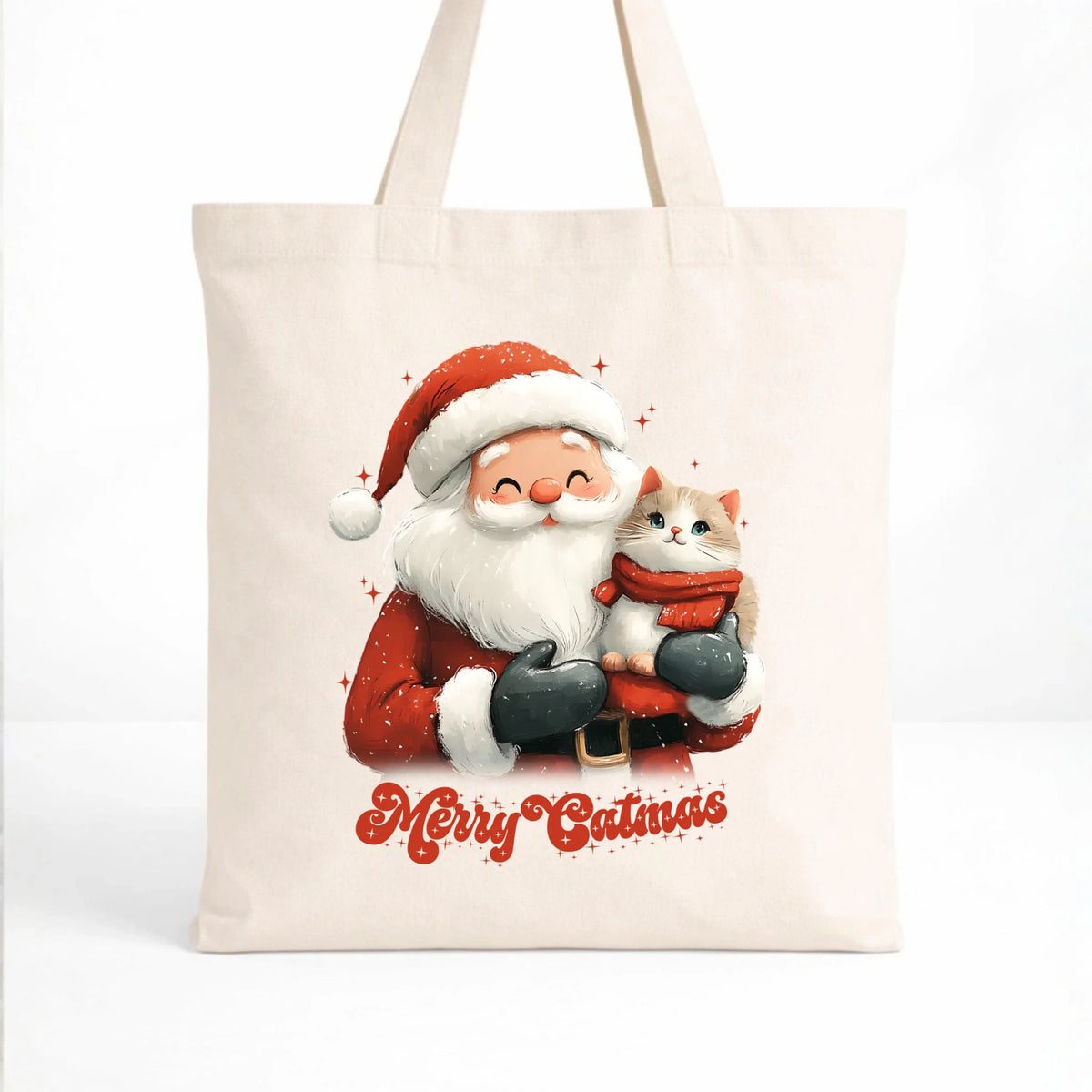 Torba świąteczna - prezent dla kociary - Merry Catmas BN38