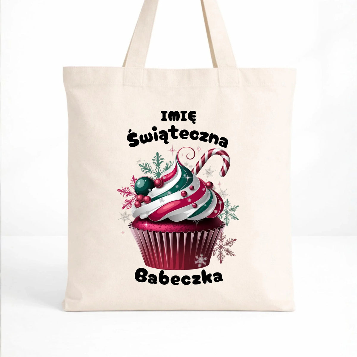 Torba na święta - Świąteczna babeczka - personalizowana BN30