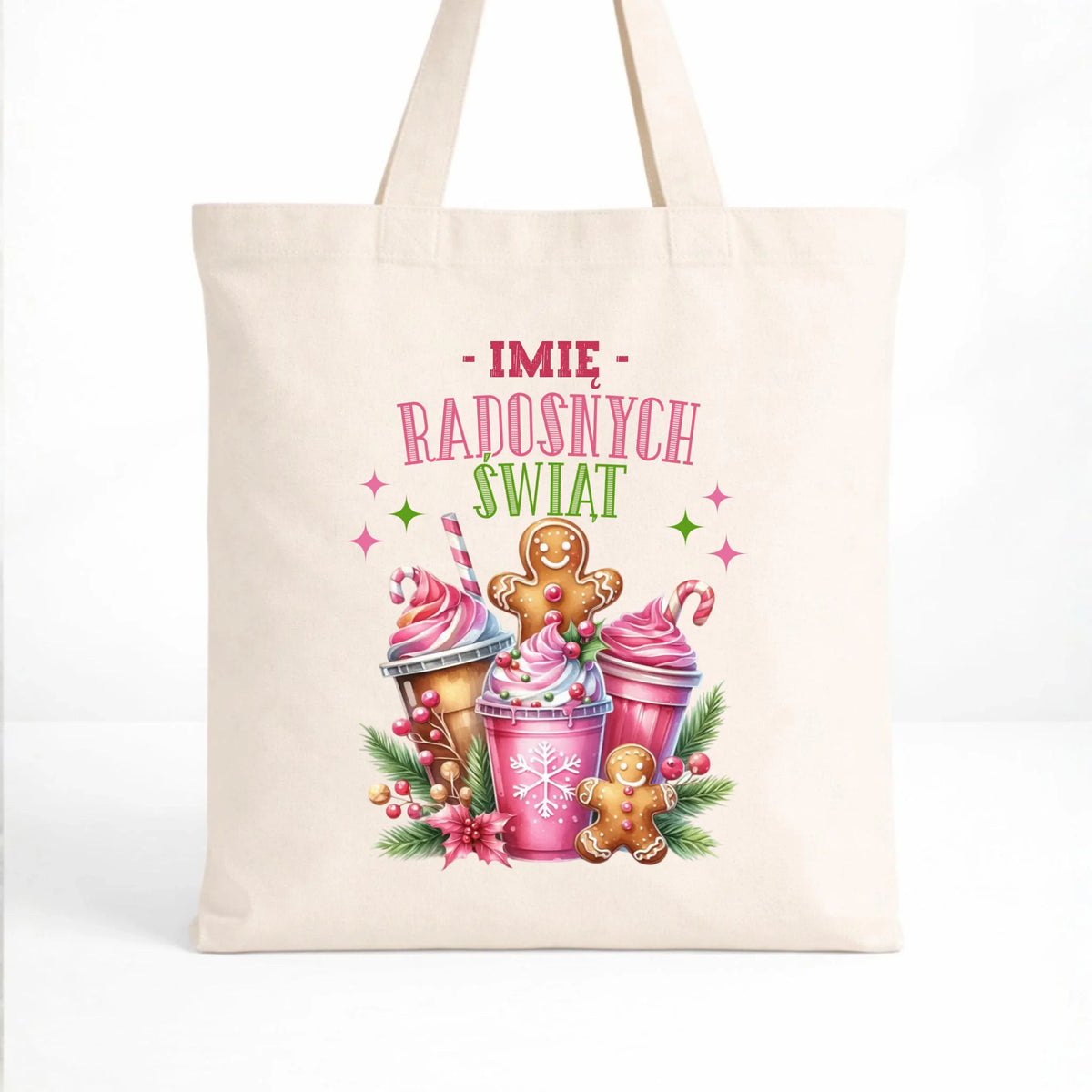 Torba świąteczna - Radosnych Świąt - personalizowana BN58
