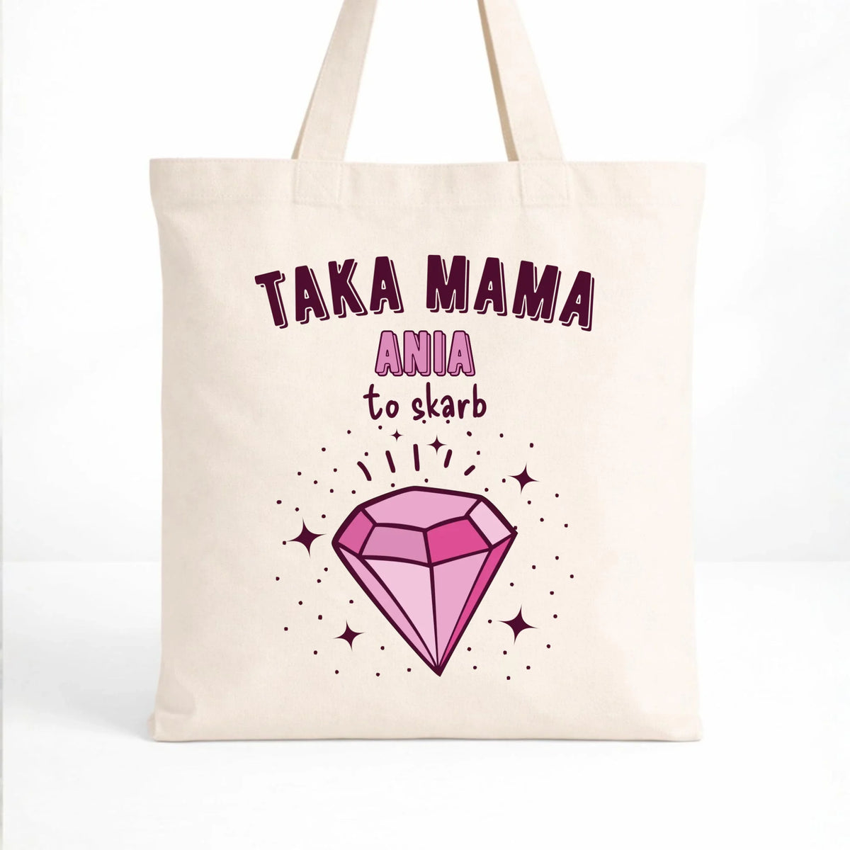 Torba z imieniem dla mamy - Taka mama to skarb - personalizowana DM18