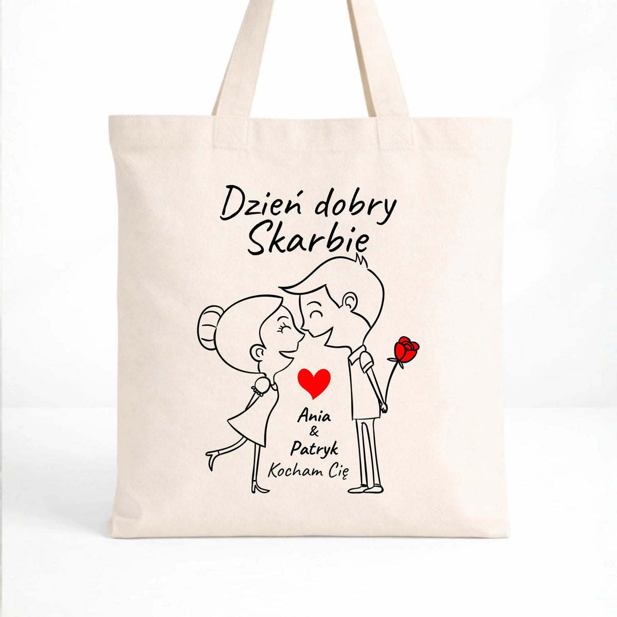 Torba dla dla par - Dzień dobry Skarbie - personalizowana W15