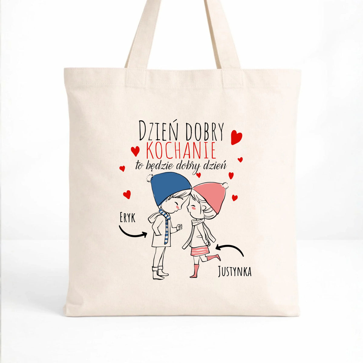 Torba dla par - Dzień dobry Kochanie - personalizowana W10