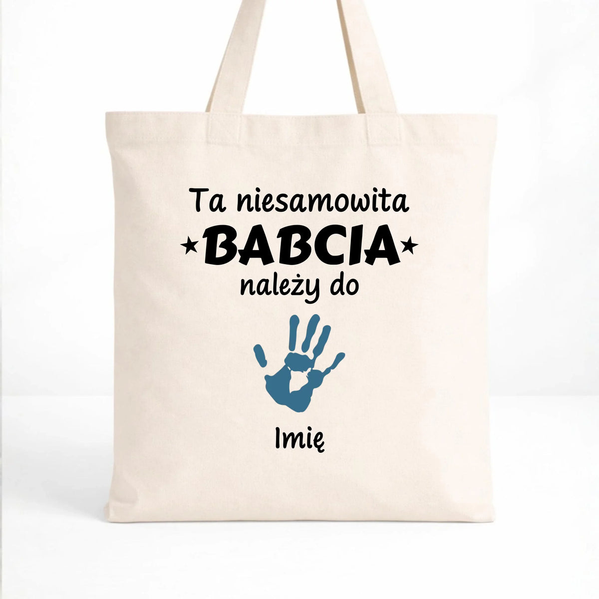 Torba dla babci - Babcia należy do wnuków 1–6 imion – personalizowana B33