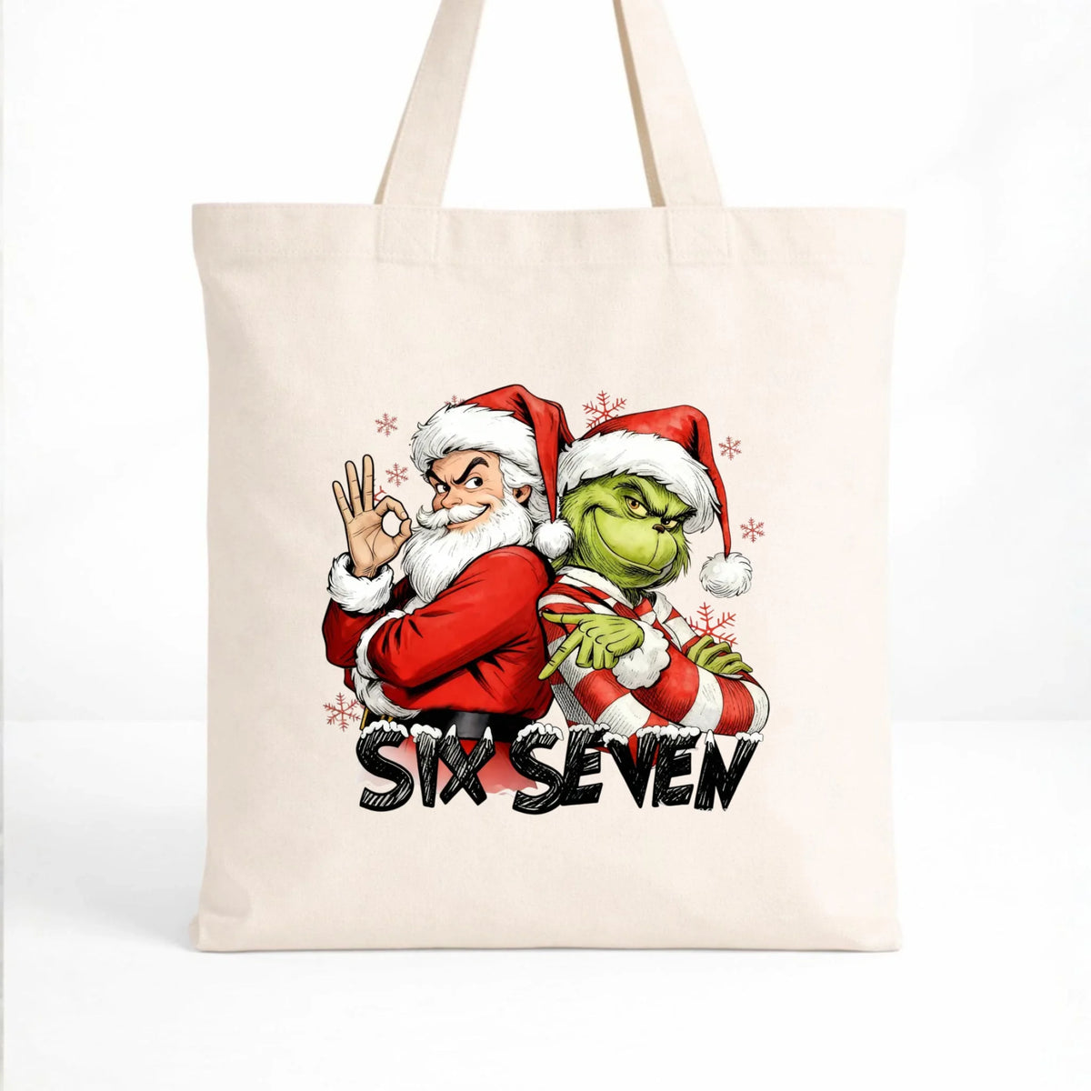 Torba świąteczna - Mikołaj i Grinch six seven 67 BN148