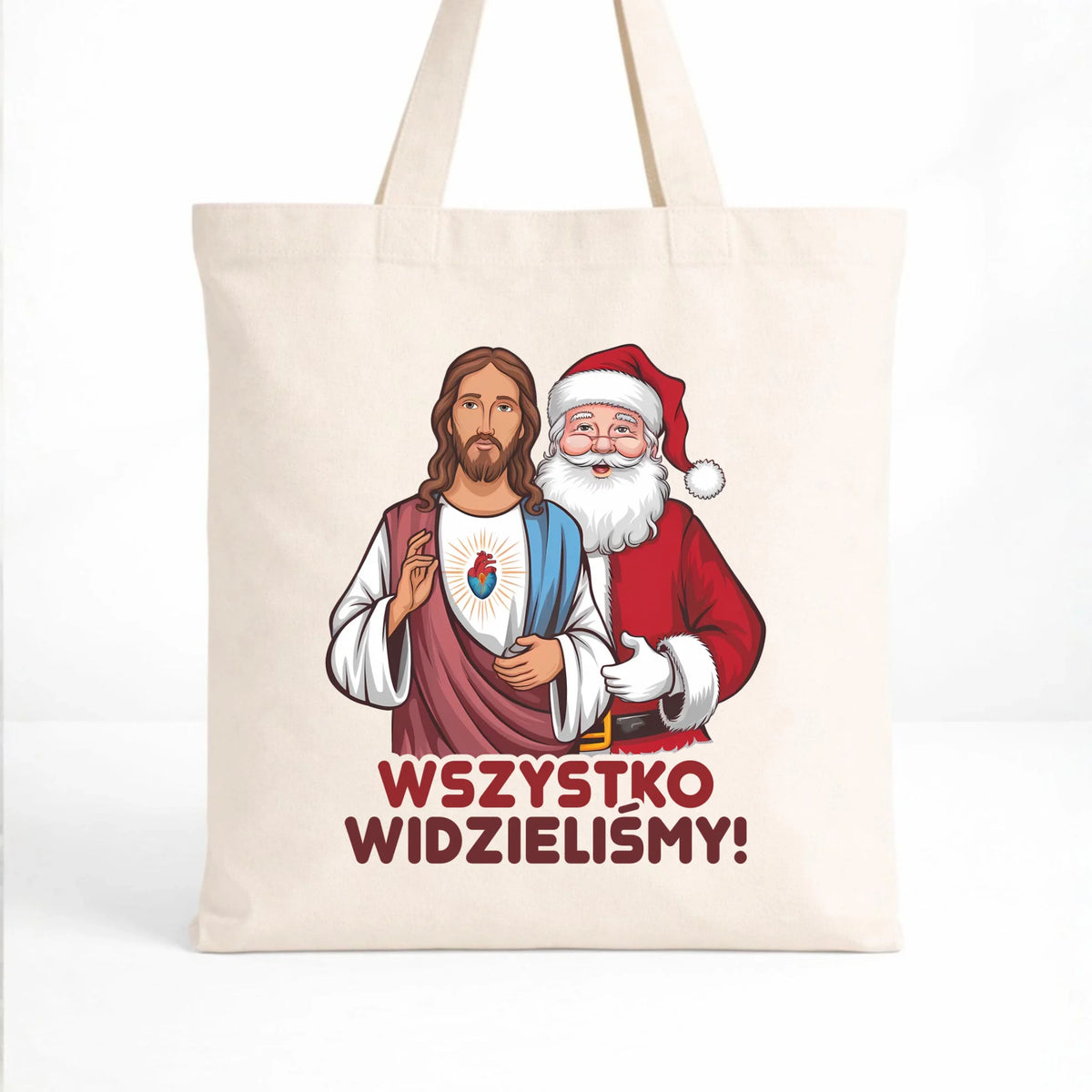 Torba świąteczna - Jezus i Mikołaj Wszystko widzieliśmy BN89