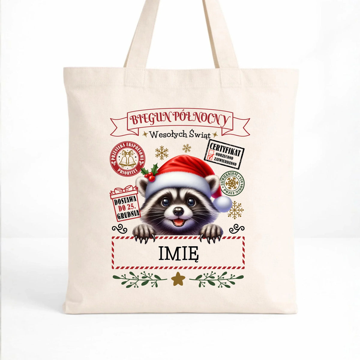Torba świąteczna - Szop Paczka od Mikołaja - personalizowana BN145