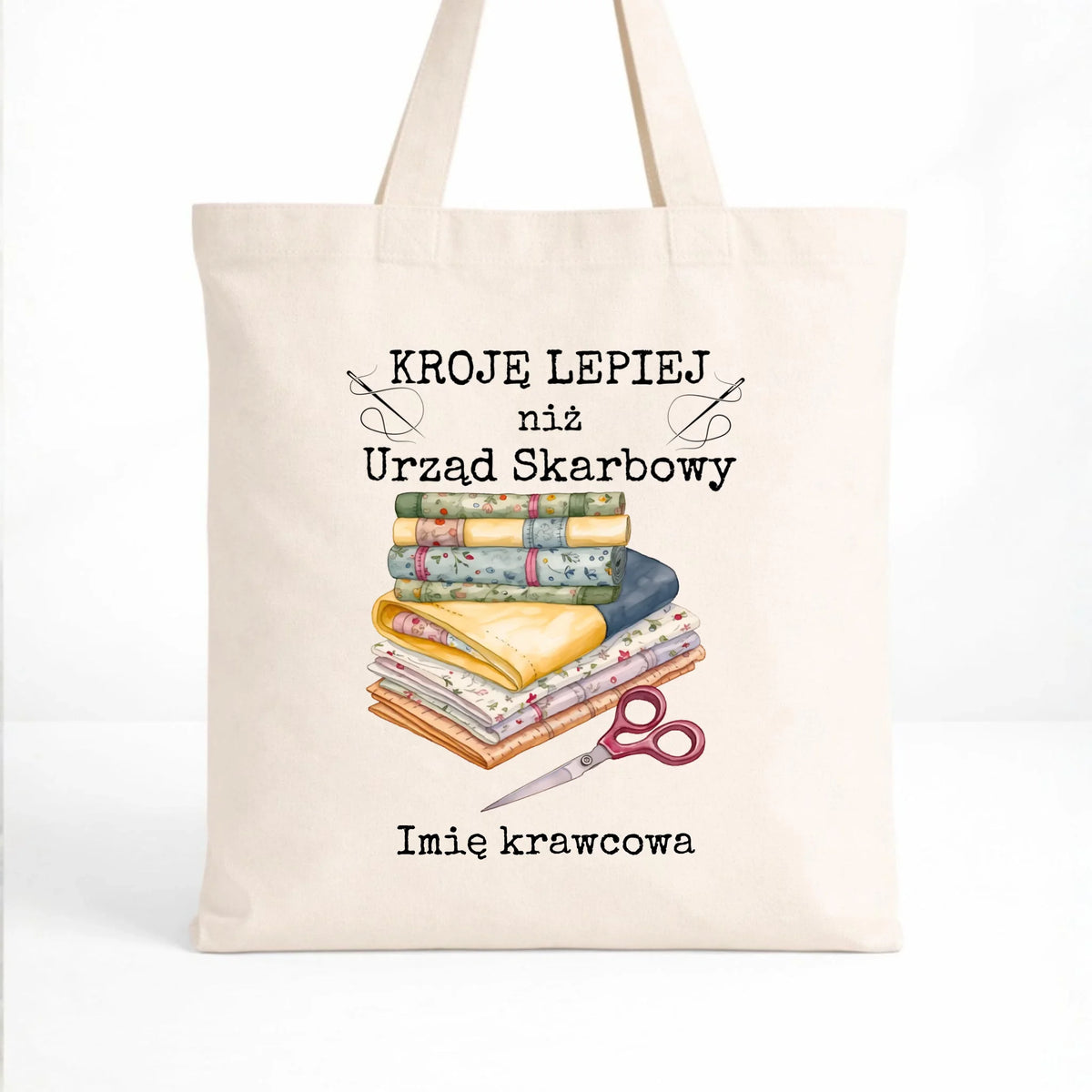 Torba szyciowa dla krawcowej - Kroję lepiej niż US - personalizowana HS33