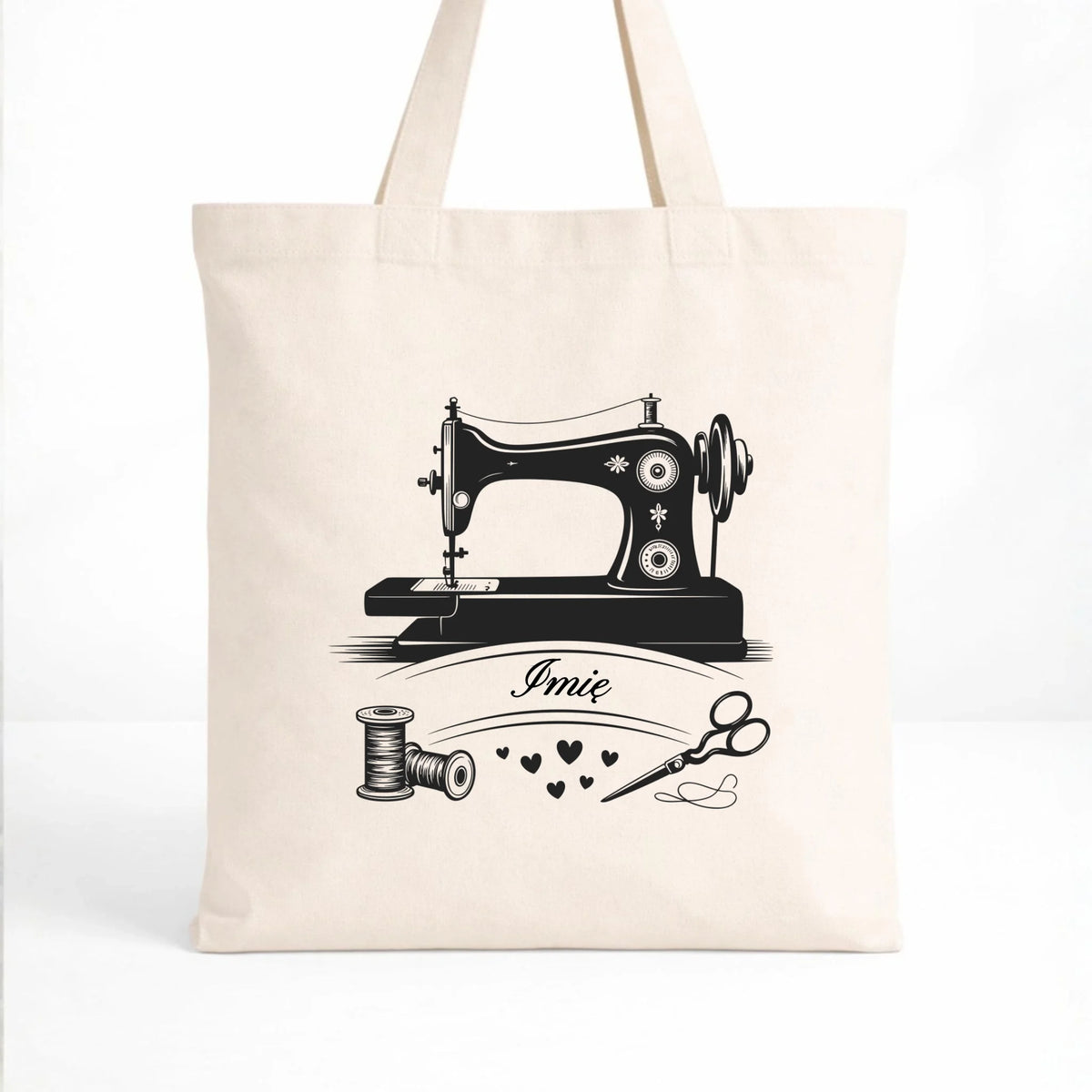 Torba szyciowa dla krawcowej - Maszyna vintage- personalizowana HS34