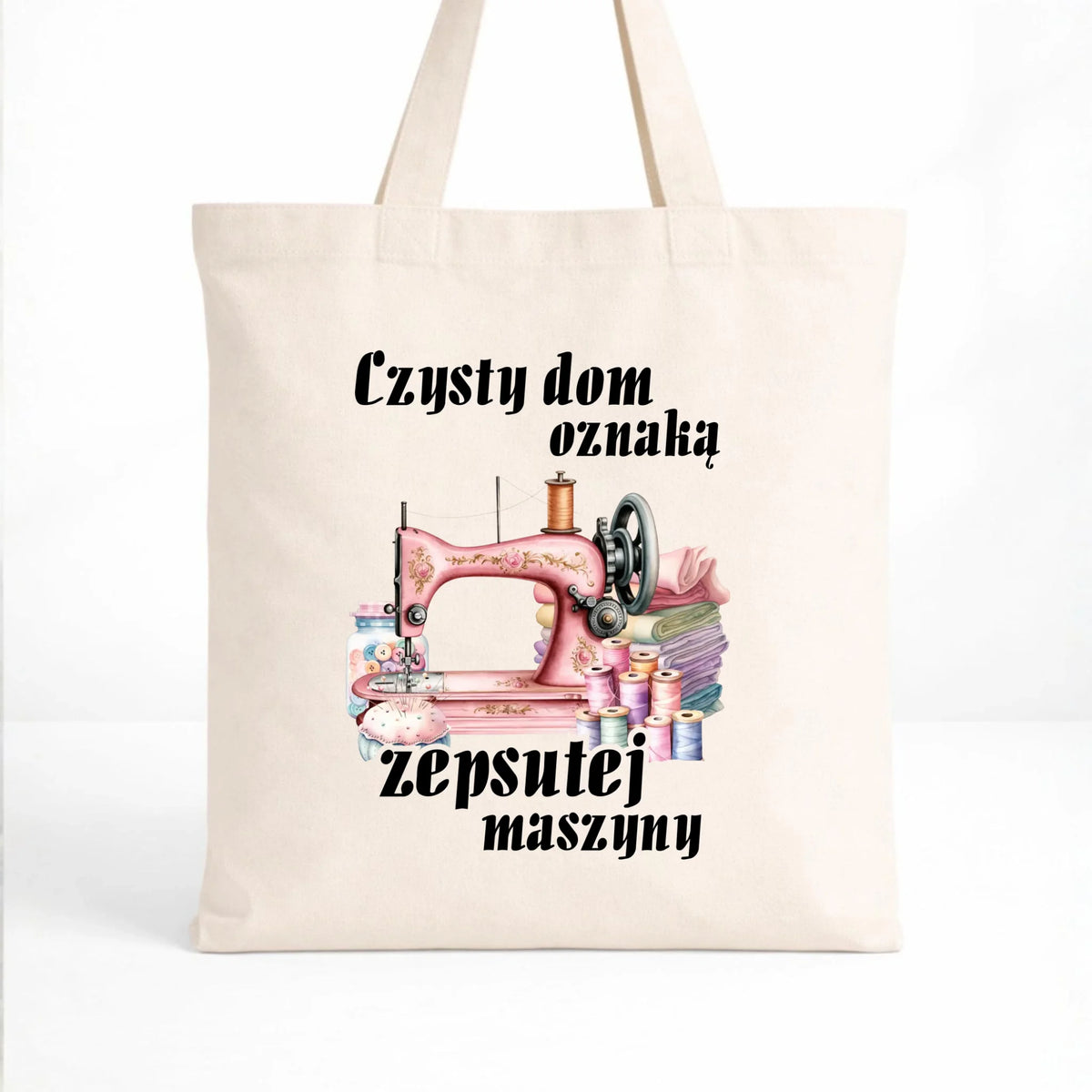Torba szyciowa dla krawcowej - Czysty dom oznaką zepsutej maszyny HS15