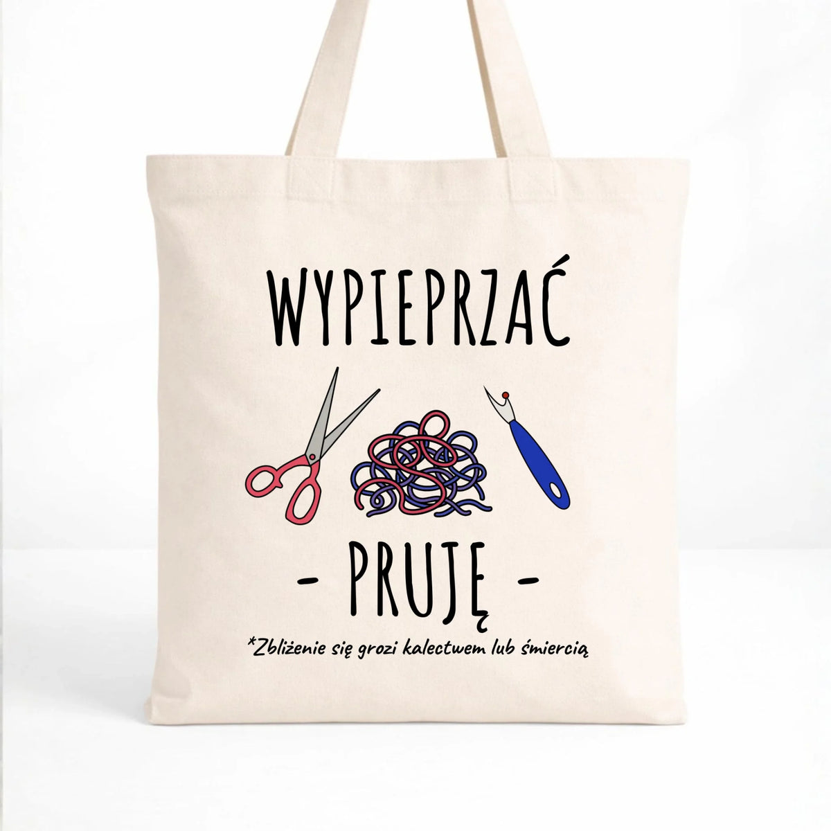 Torba szyciowa dla krawcowej - Wypieprzać, pruję HS08