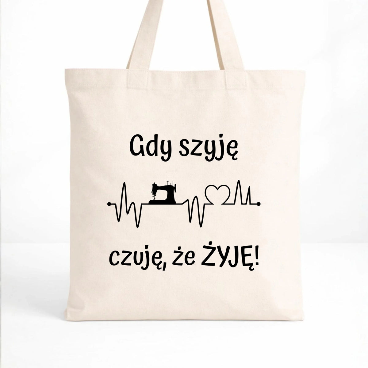 Torba szyciowa dla krawcowej - Gdy szyję czuję, że żyję HS12