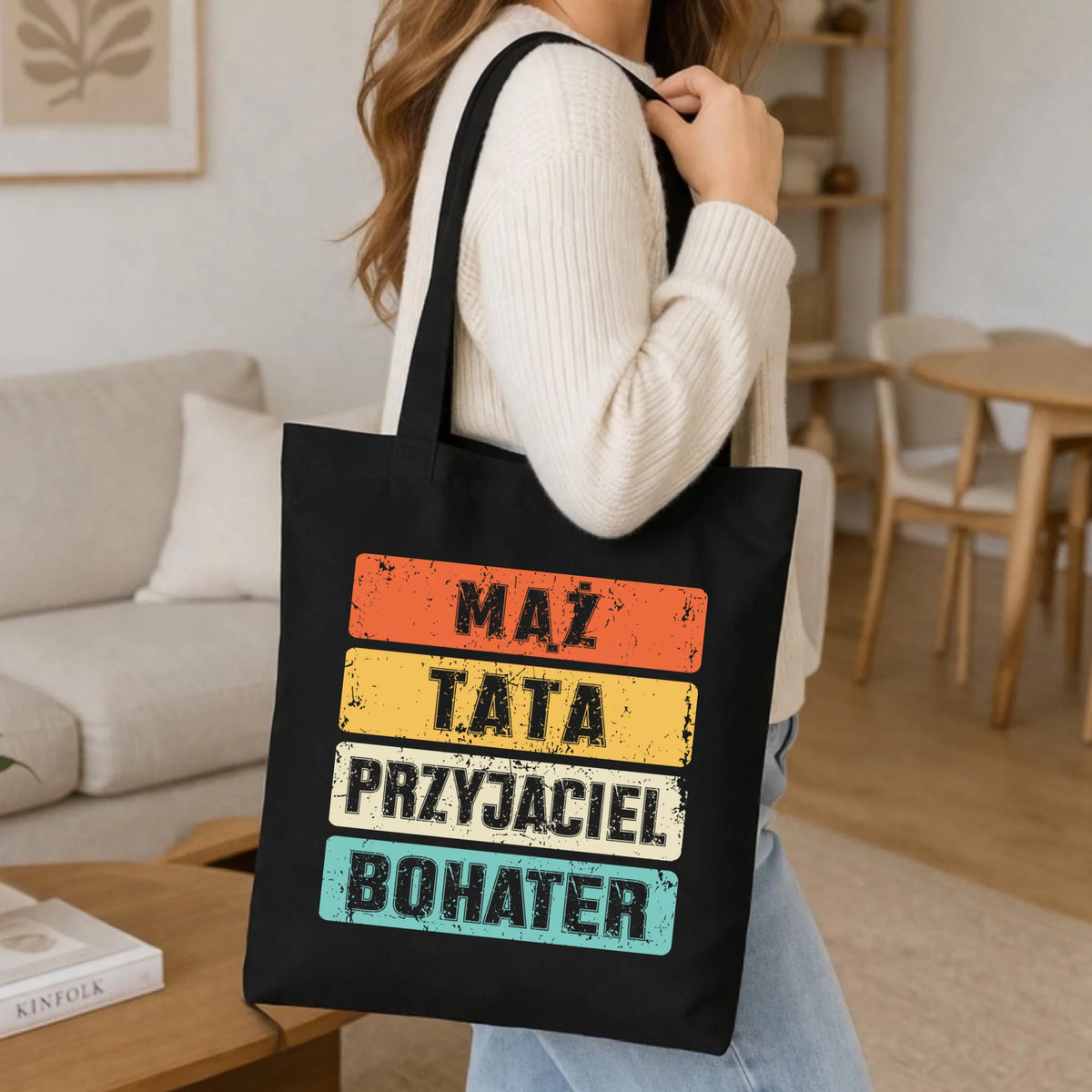 Torba dla taty - Mąż Tata Przyjaciel Bohater DT05