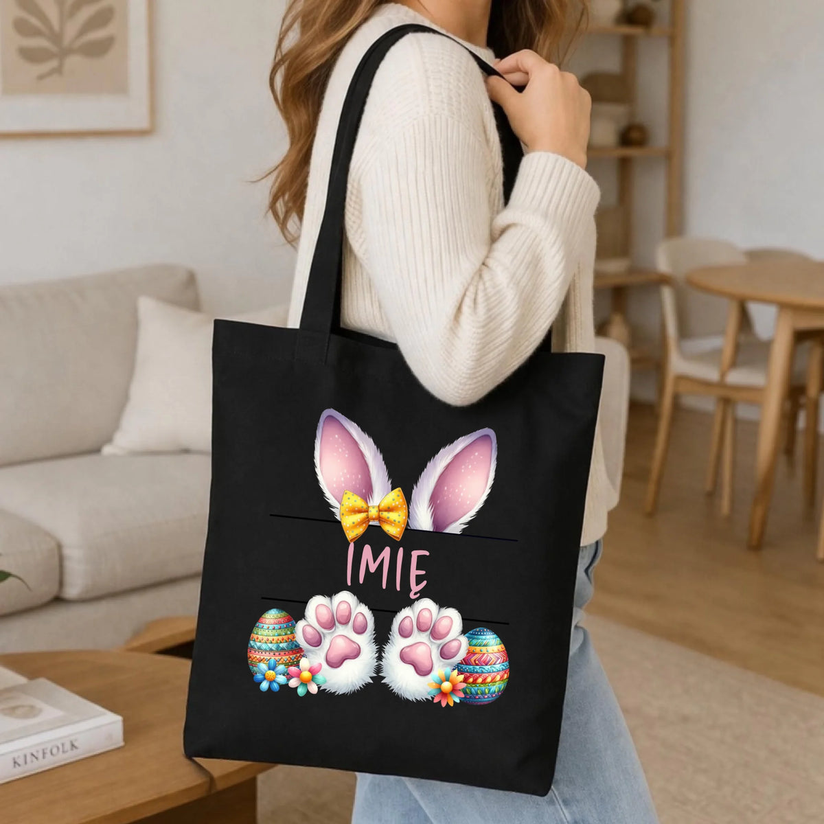 Torba wielkanocna - Zajączek - personalizowana WN13