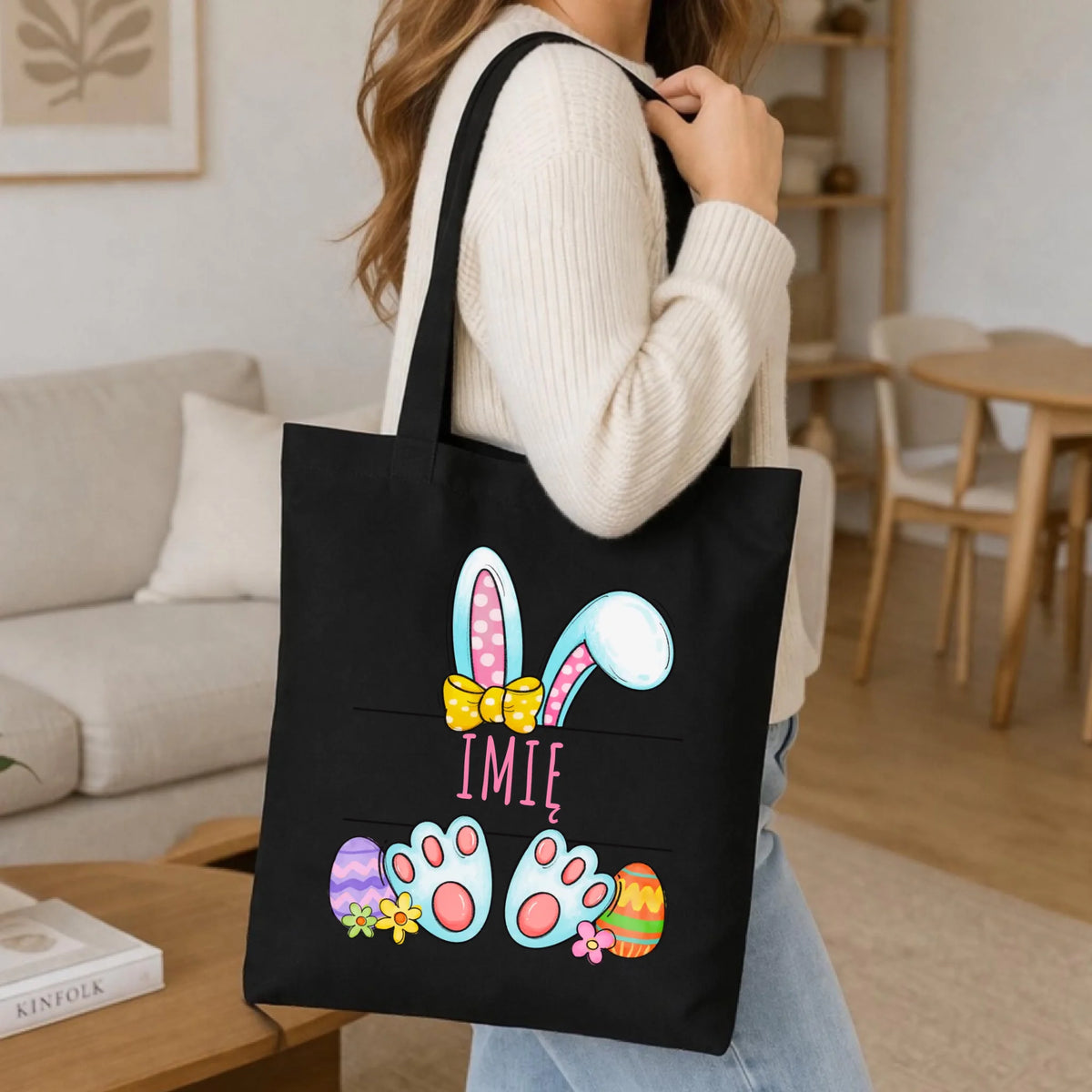 Torba wielkanocna - Zajączek - personalizowana WN15