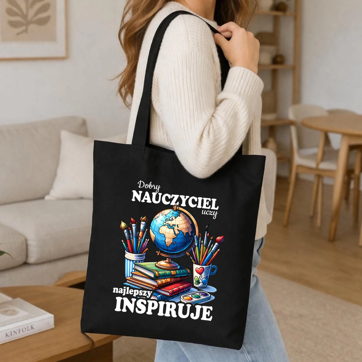 Torba dla nauczyciela - Dobry nauczyciel uczy najlepszy inspiruje N72
