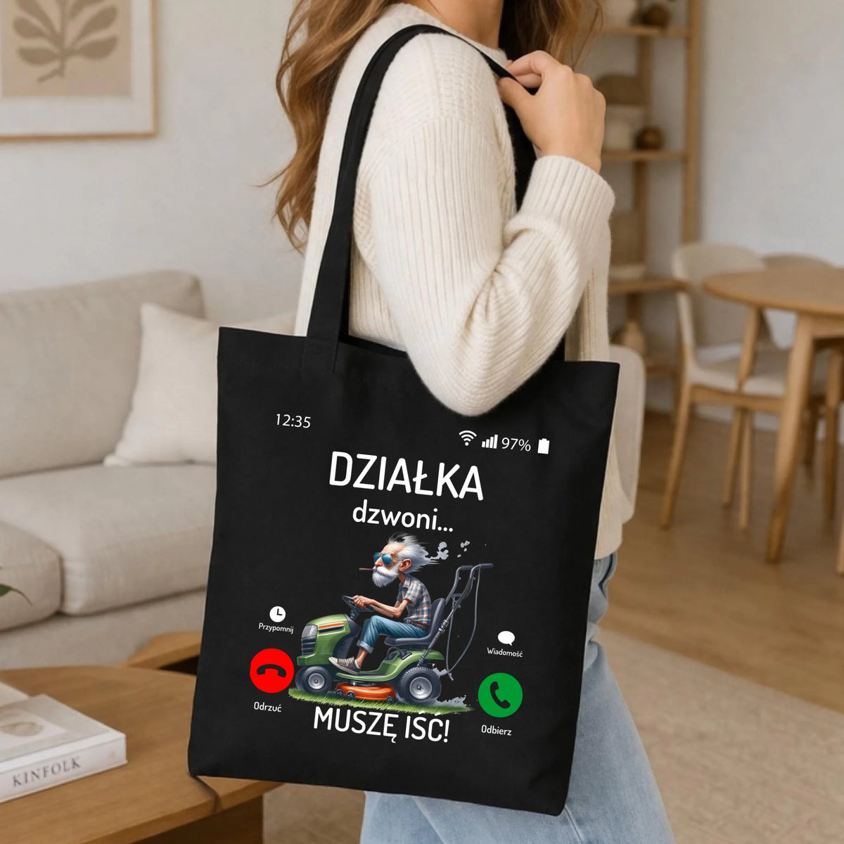 Torba dla dziadka - Działka dzwoni muszę iść D35