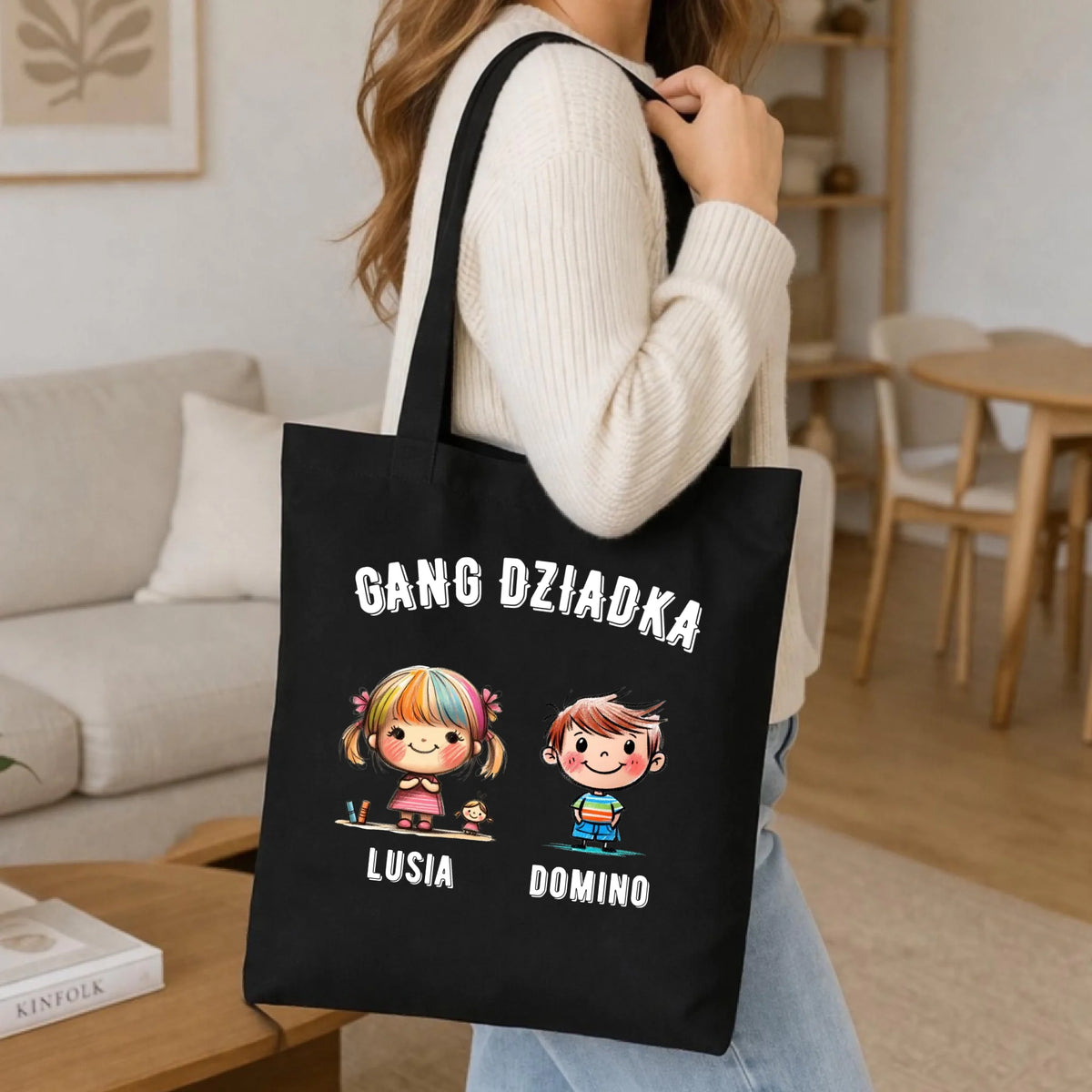 Torba dla dziadka - Gang Dziadka imiona wnuków 2-6 - personalizowana D18