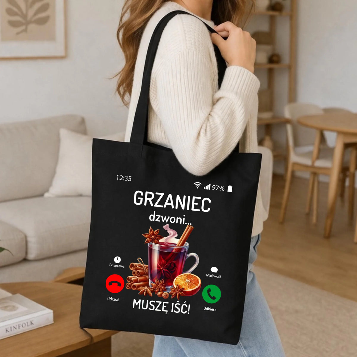 Torba świąteczna - Grzaniec dzwoni, muszę iść BN127