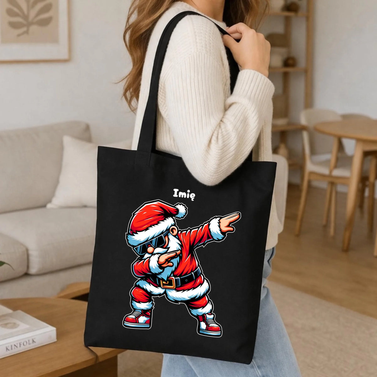 Torba świąteczna - Mikołaj - na Mikołajki - personalizowana BN136