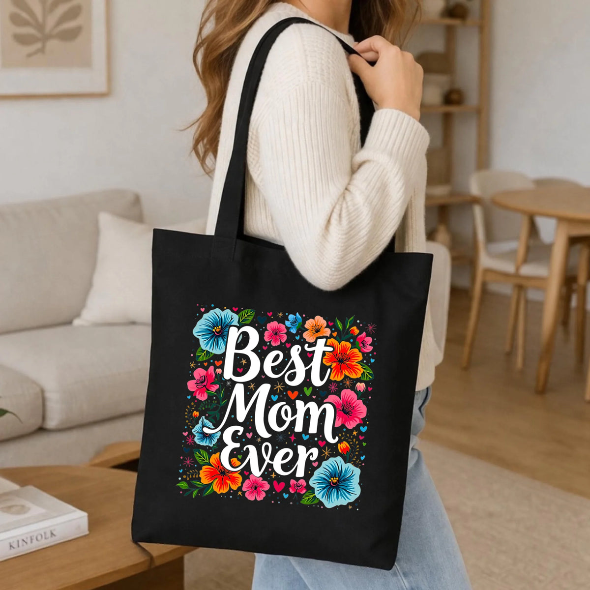 Torba dla mamy - Kwiaty - Best mom ever DM34