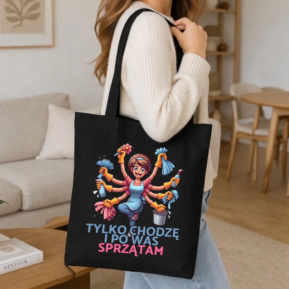 Torba dla mamy - Tylko chodzę i po Was sprzątam DM42