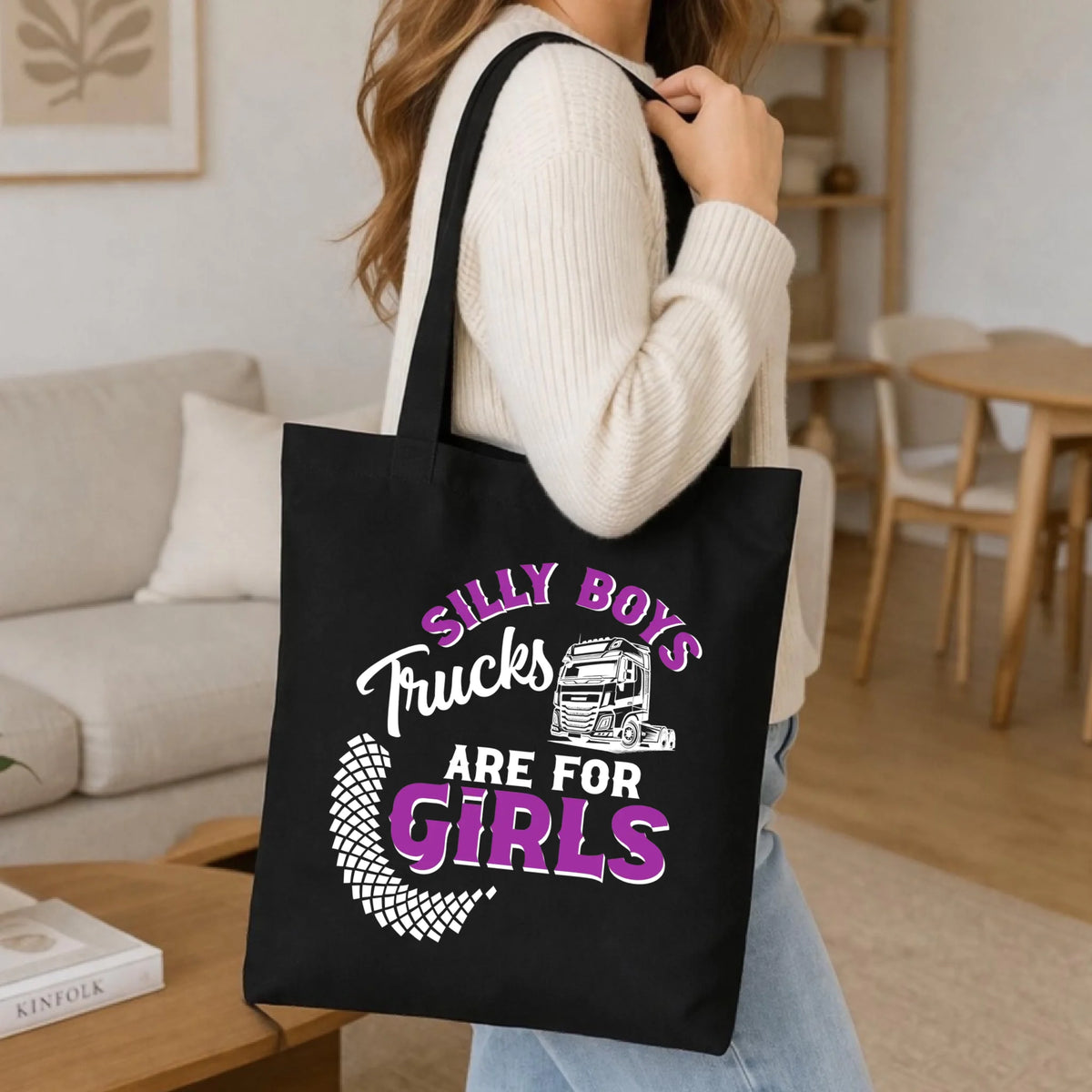 Torba - kierowca ciężarówki - Silly boys trucks are for girls ZKT11