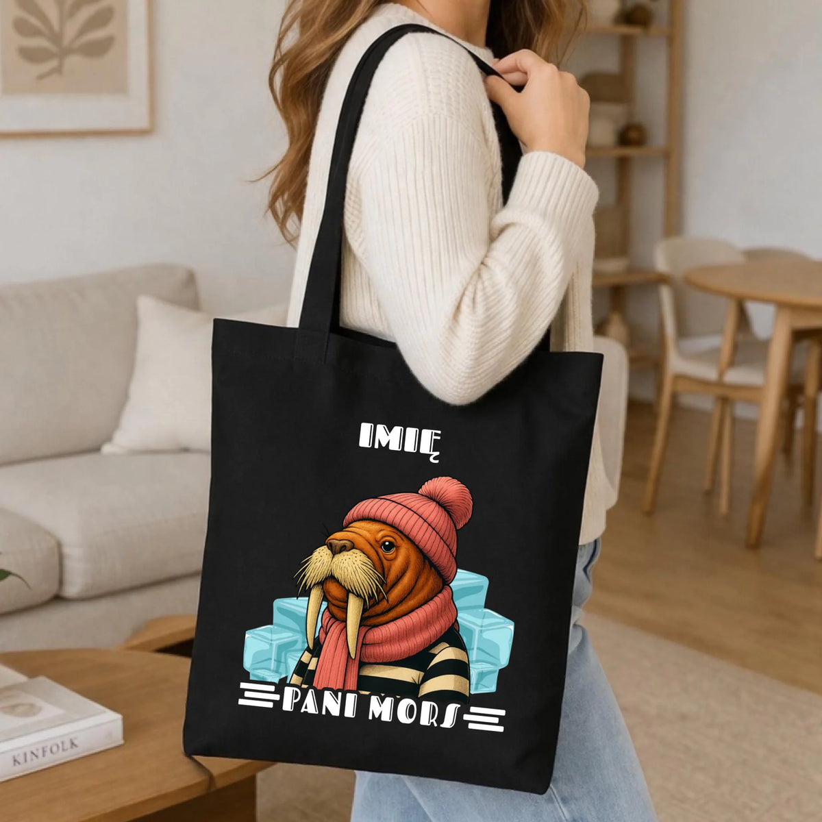 Torba - prezent dla morsa - Pani Mors - personalizowana HM16