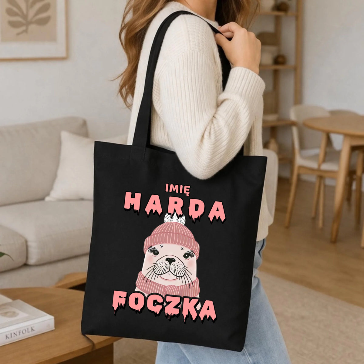 Torba - prezent dla morsa - Harda foczka - personalizowana HM05