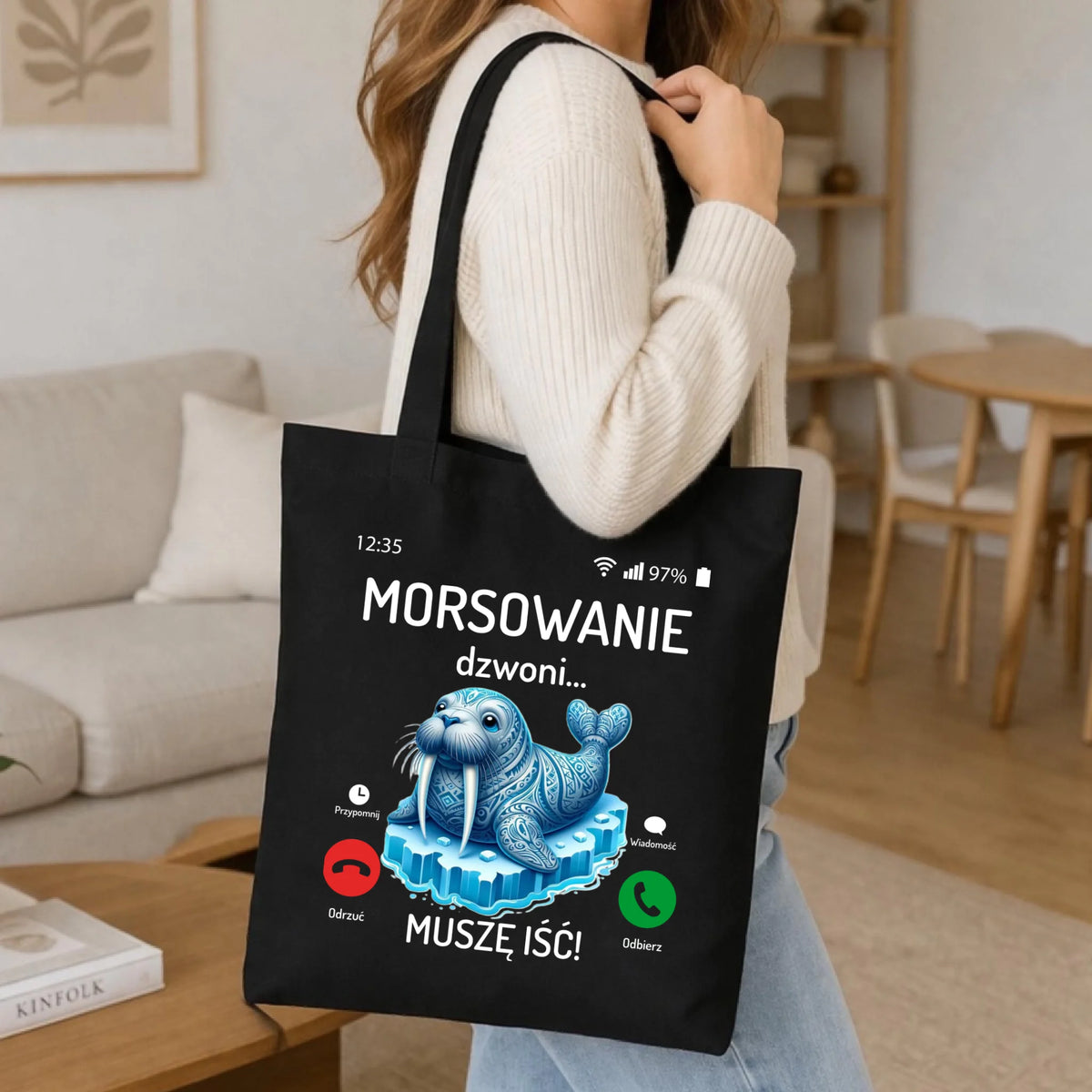 Torba - prezent dla morsa - Morsowanie dzwoni muszę iść - Mors HM04