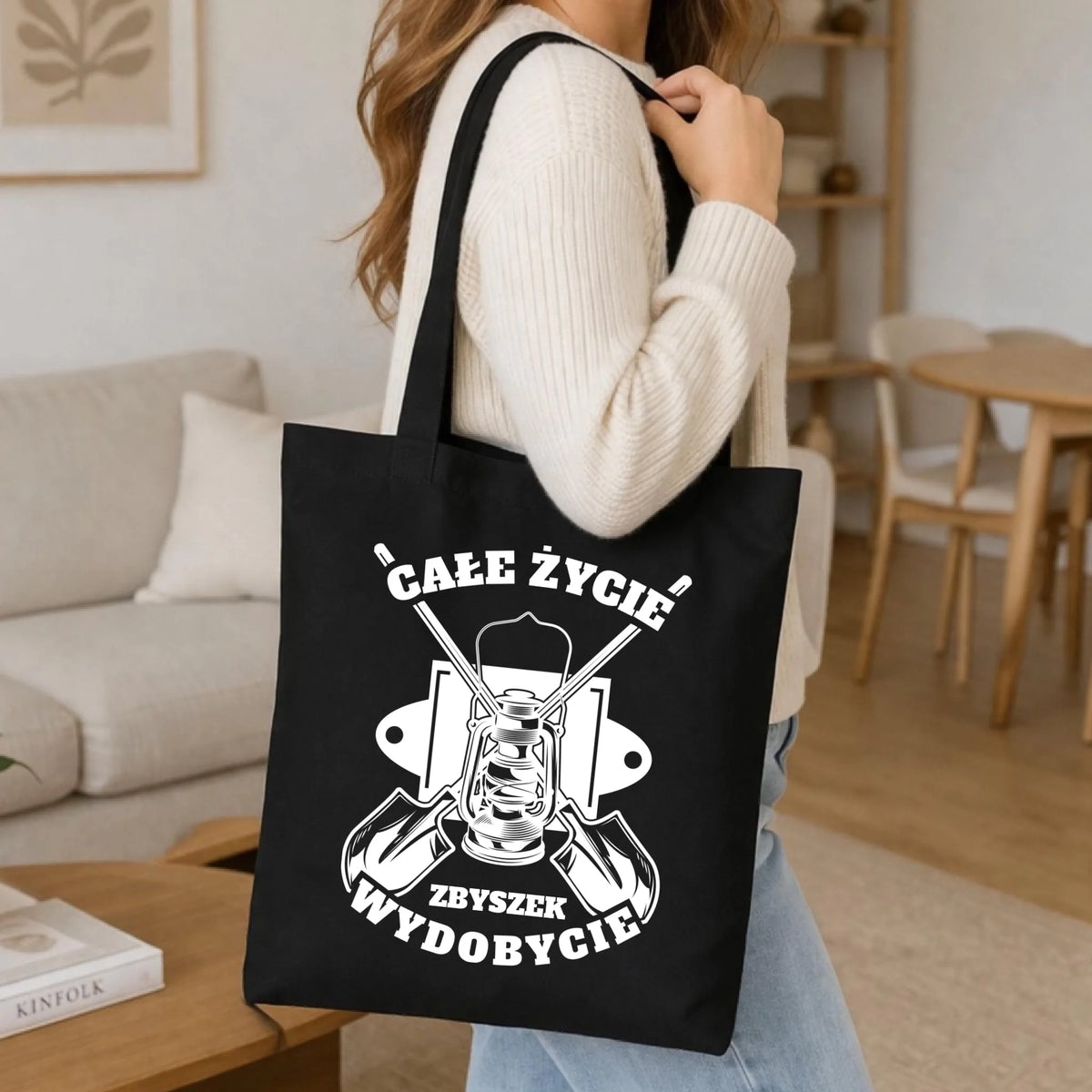 Torba - prezent dla górnika - Całe życie wydobycie - personalizowana G01