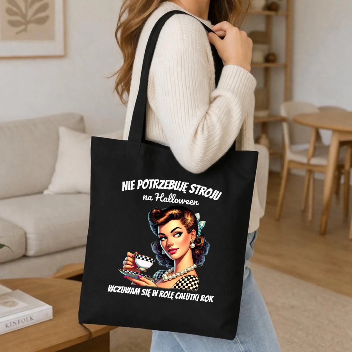 Torba retro pin-up girl – Nie potrzebuję stroju na Halloween HL29