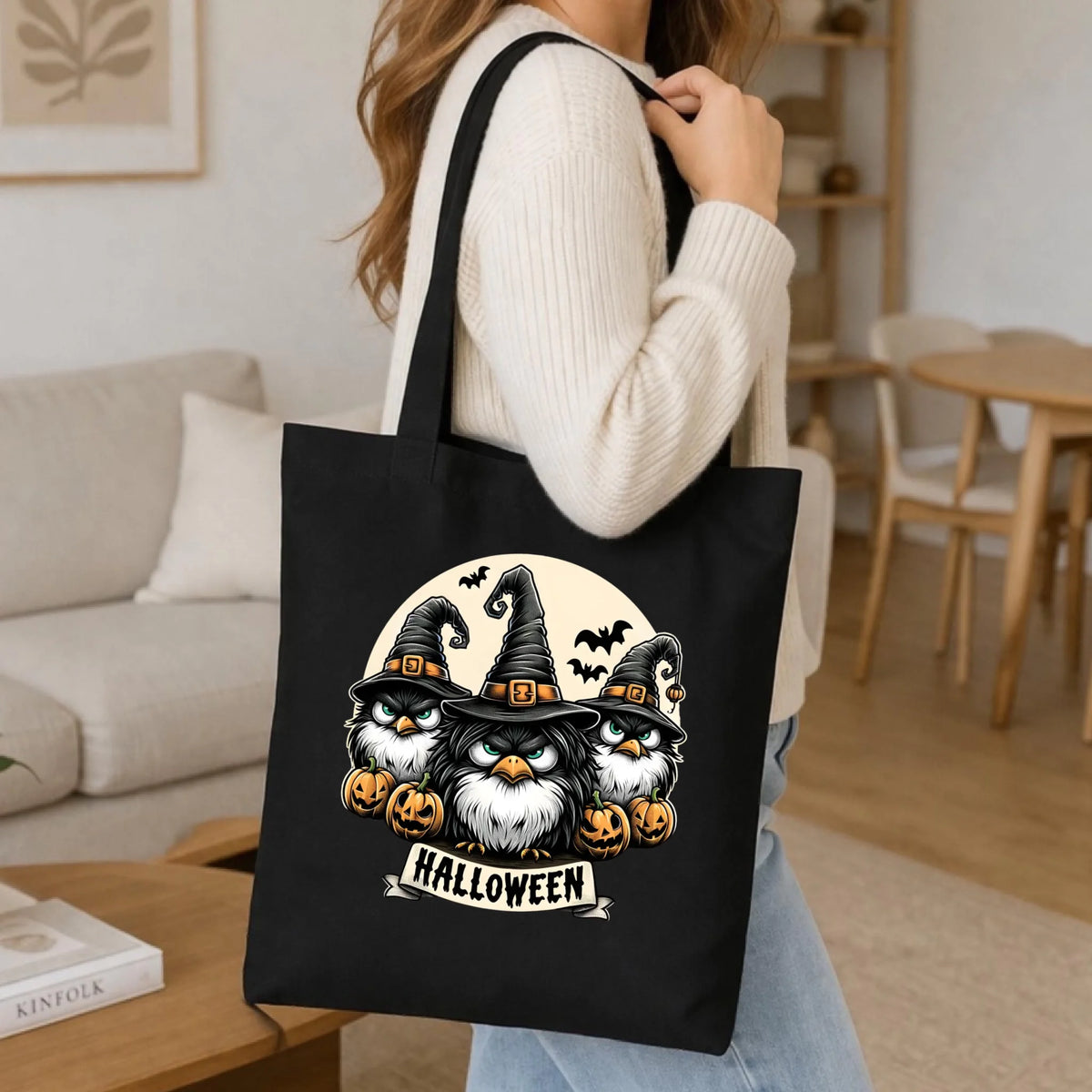Torba na Halloween - Upiorne sowy wiedźmy HL15